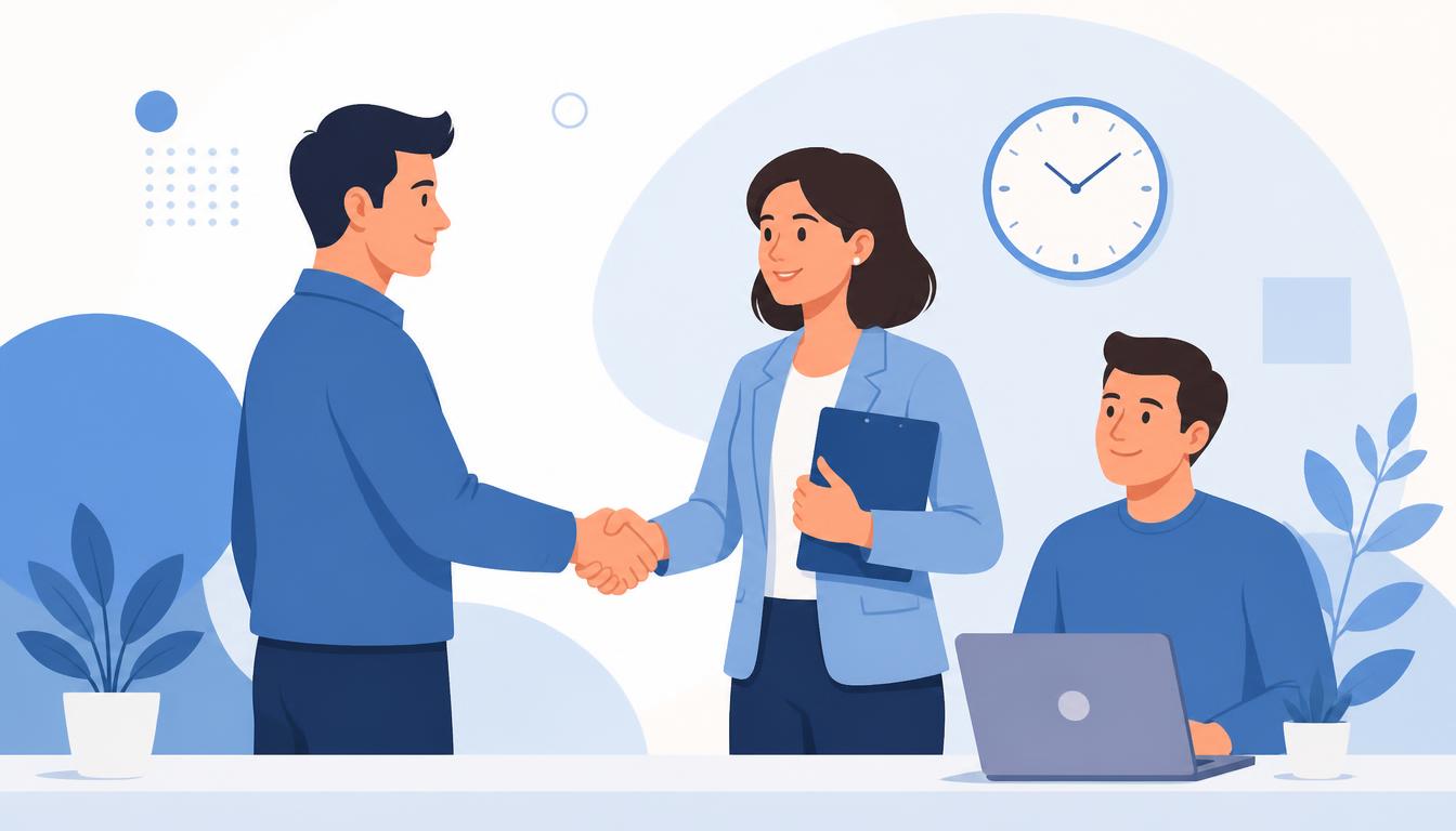 Small business team working together with trust and transparency